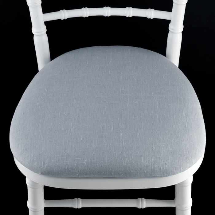 Seat Pad Volga Parma Grey Linen